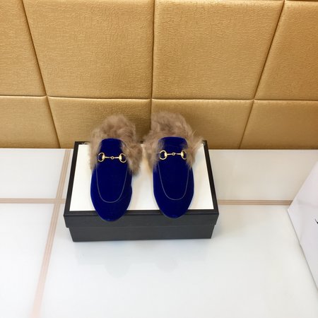 Gucci Classic horsebit wool slippers