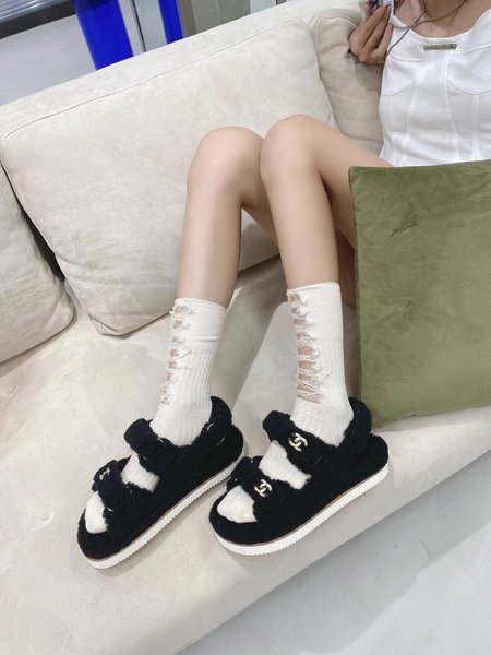 Chanel Sheep curl sandals