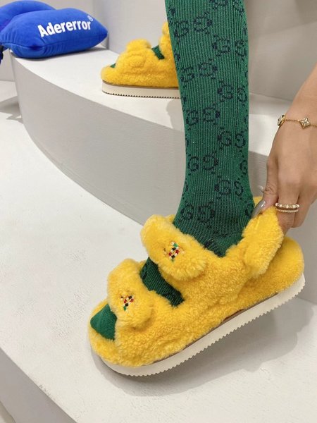 Chanel Sheep curl sandals