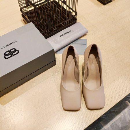 Balenciaga BB cowhide women s shoes with sheepskin lining high heel: 10cm