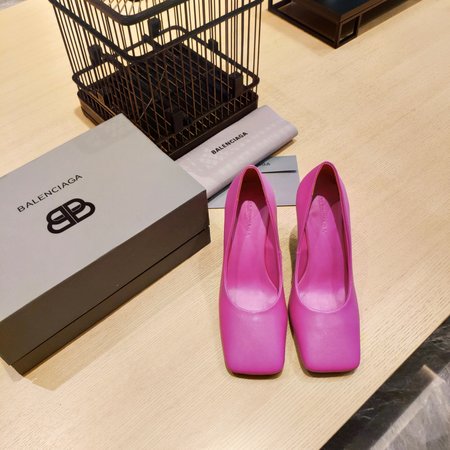 Balenciaga BB cowhide women s shoes with sheepskin lining high heel: 10cm