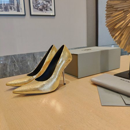 Balenciaga BB cowhide women s shoes with sheepskin lining high heel: 10cm