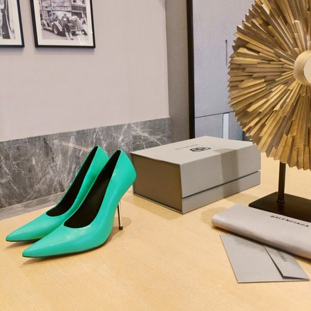 Balenciaga BB cowhide women s shoes with sheepskin lining high heel: 10cm