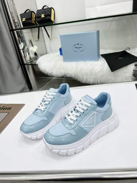 Prada Triangle Logo Sneakers