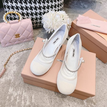 Miu Miu Jewelry Princess Mary Jane Shoes