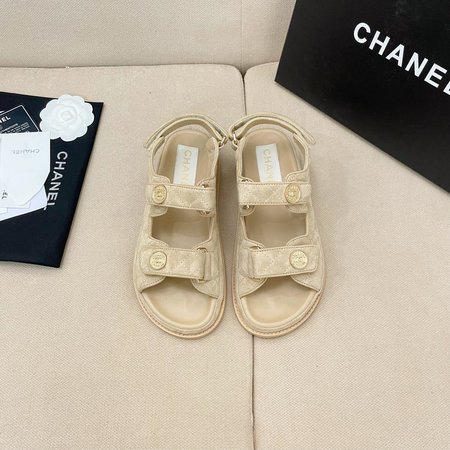 Chanel Velcro Beach Sandals