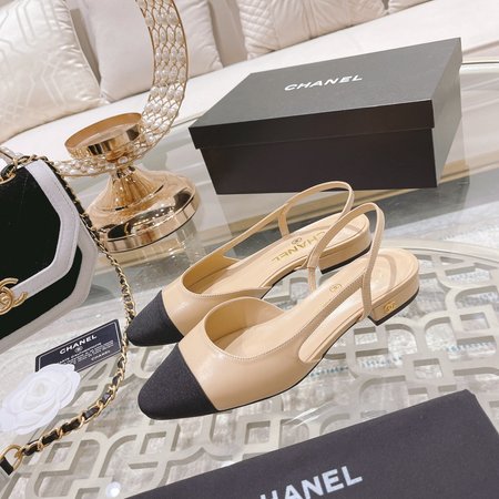 Chanel Classic color block sandals