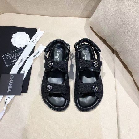 Chanel Velcro Beach Sandals