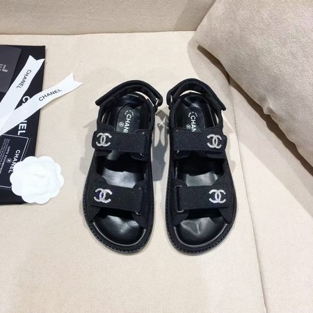 Chanel Velcro Beach Sandals