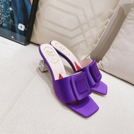 Roger Viver crystal slippers