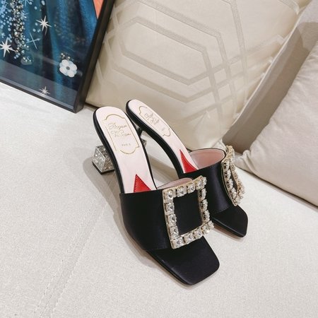 Roger Viver crystal slippers