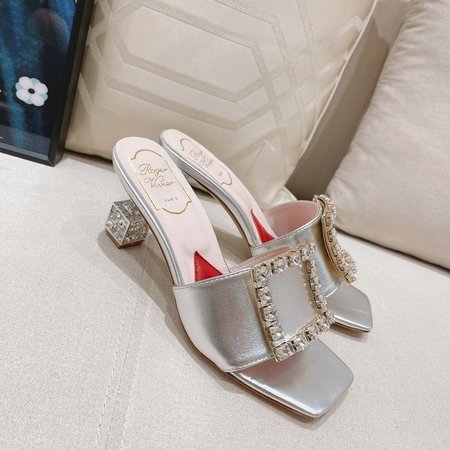 Roger Viver crystal slippers
