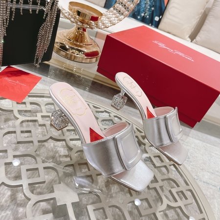 Roger Viver crystal slippers