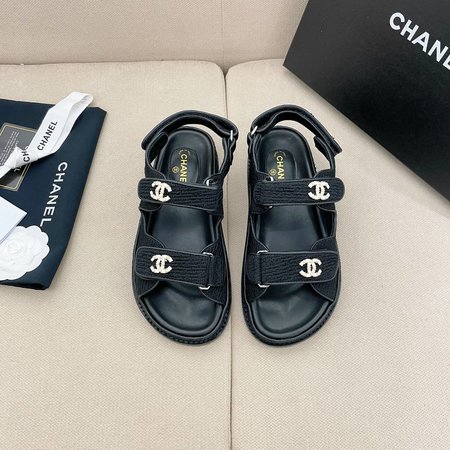 Chanel Velcro Beach Sandals