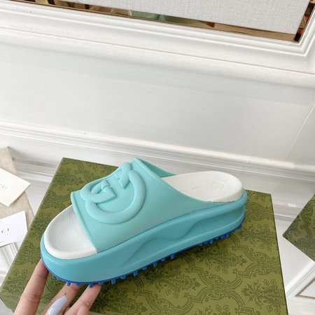 Gucci ice cream platform slippers