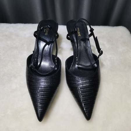 Celine Pvs pointed toe Kitten Heels women s sandals