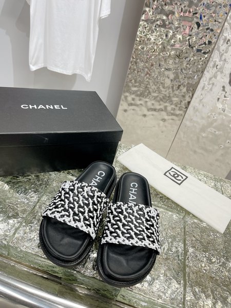 Chanel Double Mesh Slippers