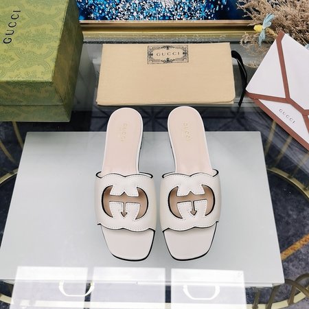 Gucci Handmade GG sandals and slippers
