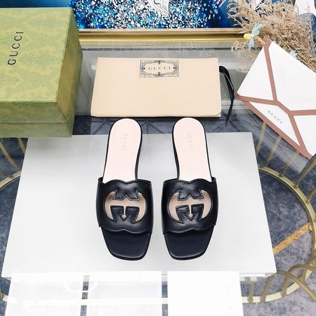 Gucci Handmade GG sandals and slippers