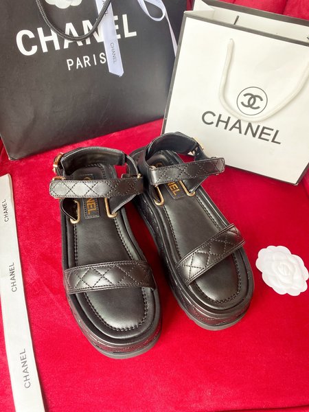 Chanel vintage platform sandals
