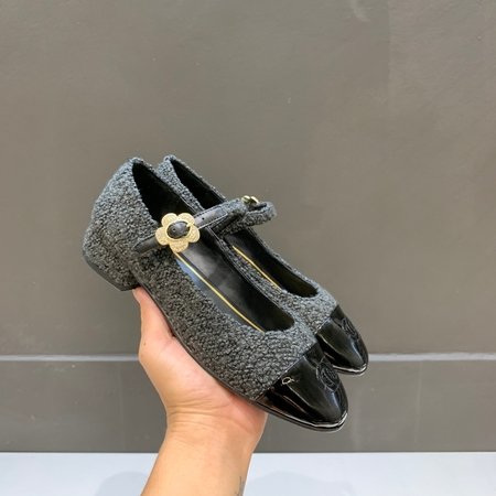 Chanel Mary Jane Sunflower Buckle Women s Shoes