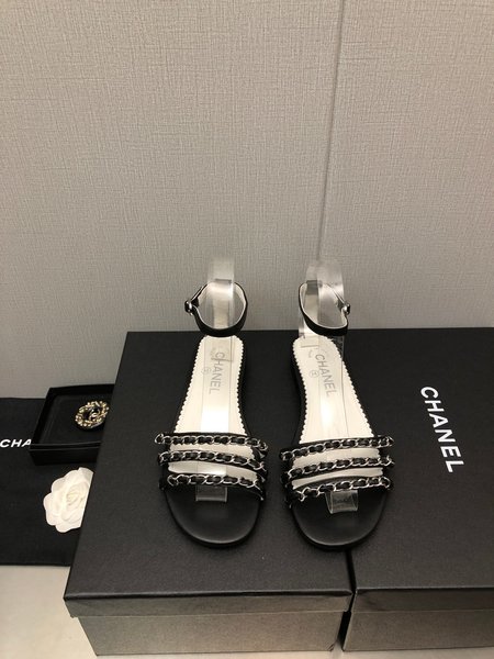 Chanel flat sandals