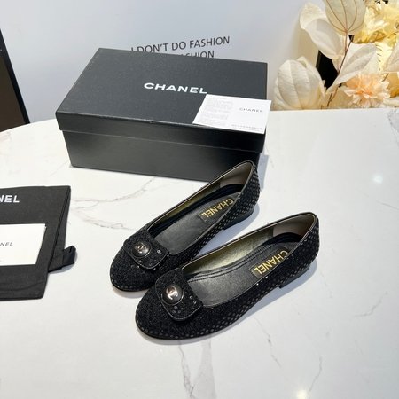 Chanel button ballet shoes