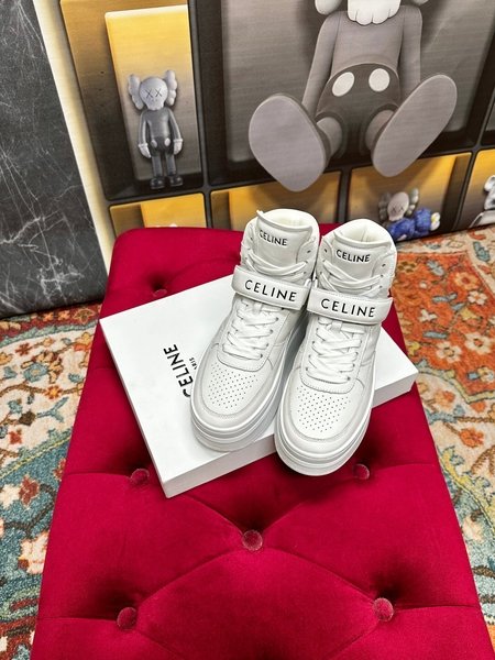 Celine Color block sneakers thick sole white height increasing shoes