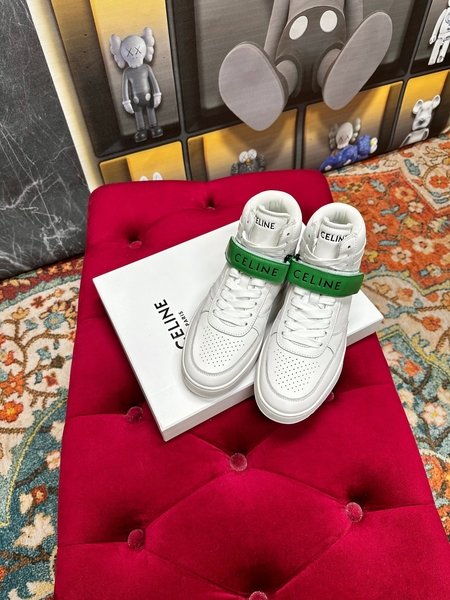 Celine New color matching sneakers, white shoes