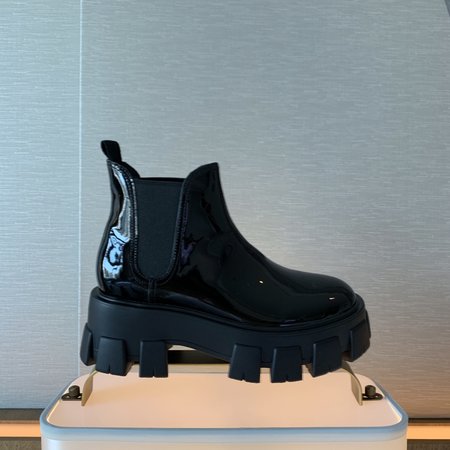 Prada Lace-up ankle boots cowhide inner lining sheepskin heel 5cm high