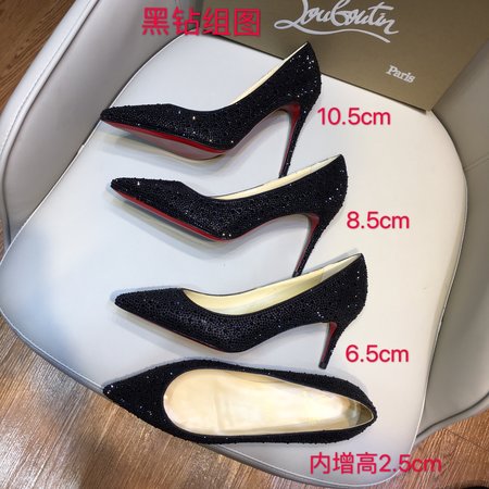 Christian Louboutine Shiny sequined red sole shoes