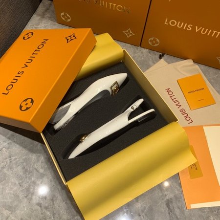 Louis Vuitton INSIDER hollow back flat shoes low-heel patent leather calfskin