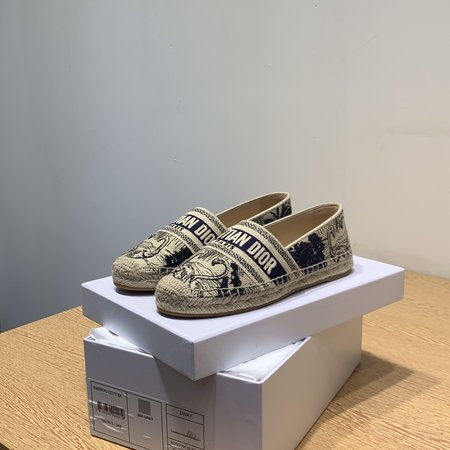 Dior Embroidered Espadrilles/slippers