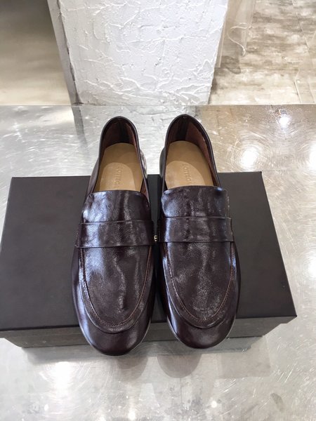 Bottega Veneta Wax line leather loafers