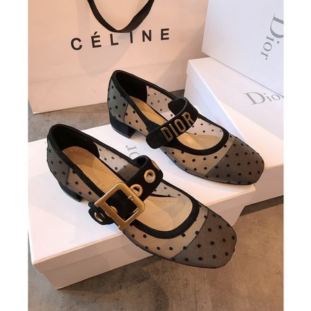 Dior Vintage gold D ballet shoes