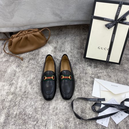 Gucci Brixton leather horsebit loafers