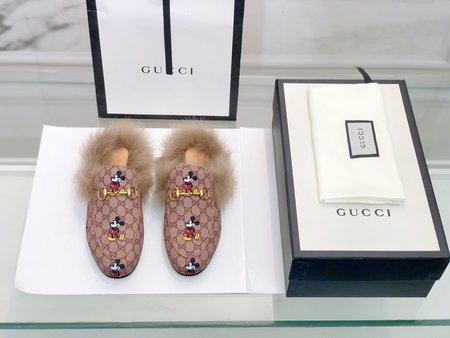 Gucci Classic horsebit wool slippers