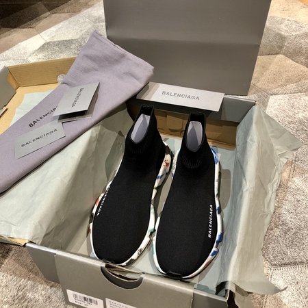 Balenciaga Classic series knitted sock boots