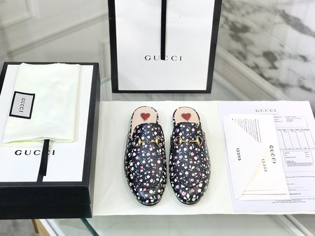 Gucci Slippers horsebit series lining sheepskin