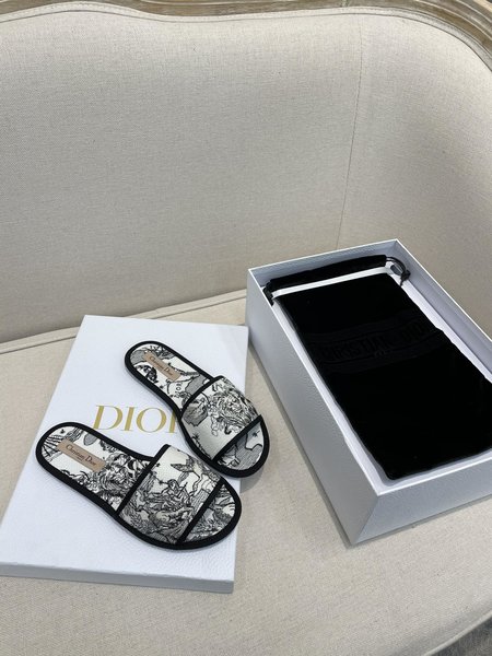 Dior Outdoor beach shoes home slippers
