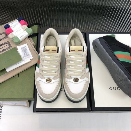 Gucci Screener casual sneakers embroidered GG