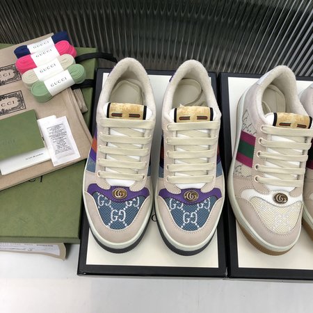 Gucci Screener casual sneakers embroidered GG