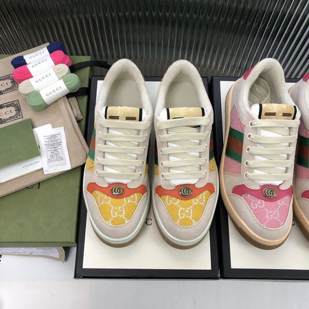 Gucci Screener casual sneakers embroidered GG