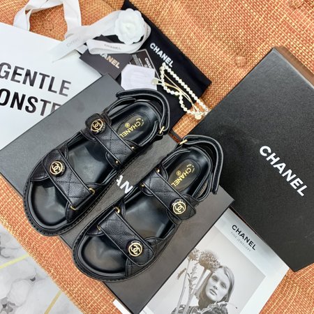 Chanel Velcro sandals