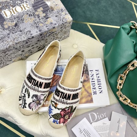 Dior Oblique embroidery Espadrilles
