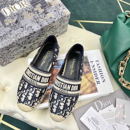 Dior Oblique embroidery Espadrilles