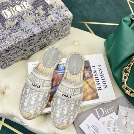 Dior Oblique embroidery Espadrilles