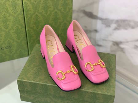 Gucci Horsebit sheepskin women s heel height: 5cm