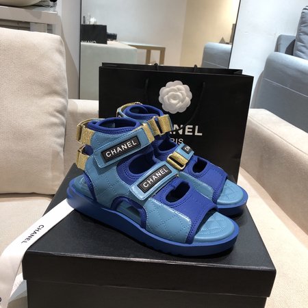 Chanel Velcro design sandals and leather shoes