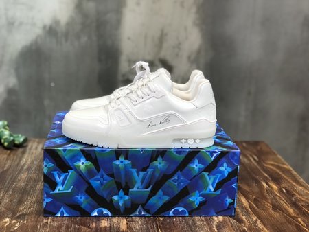 Louis Vuitton Canvas platform shoes LOGO